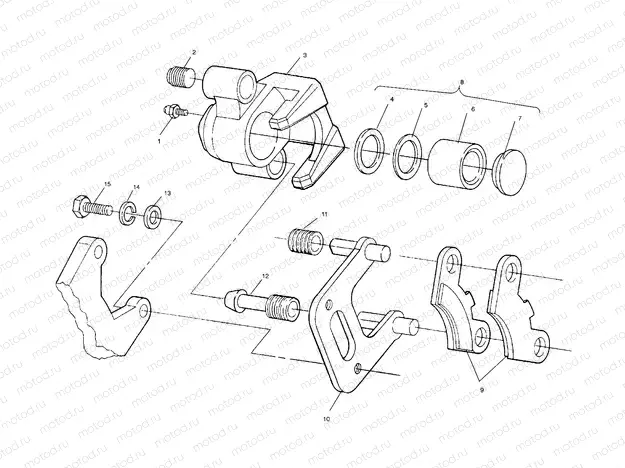 FRONT BRAKE ASSEMBLY - W958144 (4926862686b008) | FRONT BRAKE ASSEMBLY - W958144 (4926862686b008)