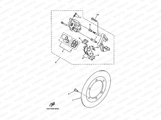 FRONT BRAKE CALIPER