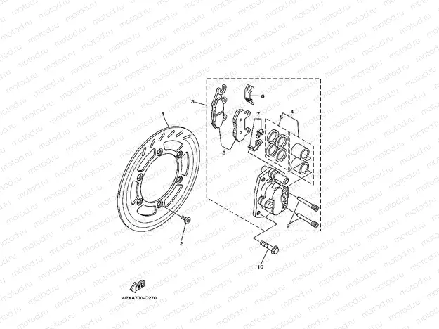 FRONT BRAKE CALIPER