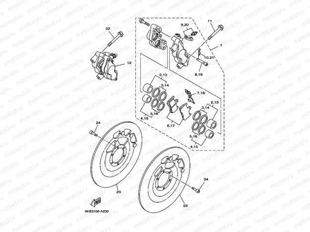 FRONT BRAKE CALIPER