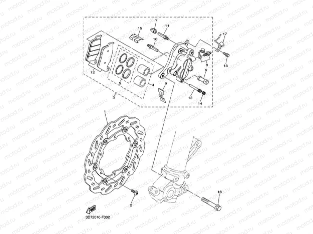 FRONT BRAKE CALIPER