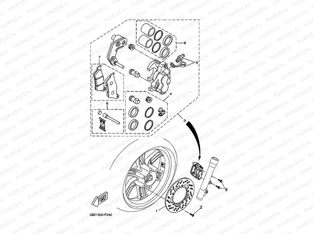 FRONT BRAKE CALIPER