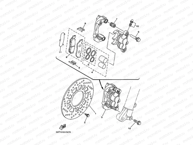 FRONT BRAKE CALIPER