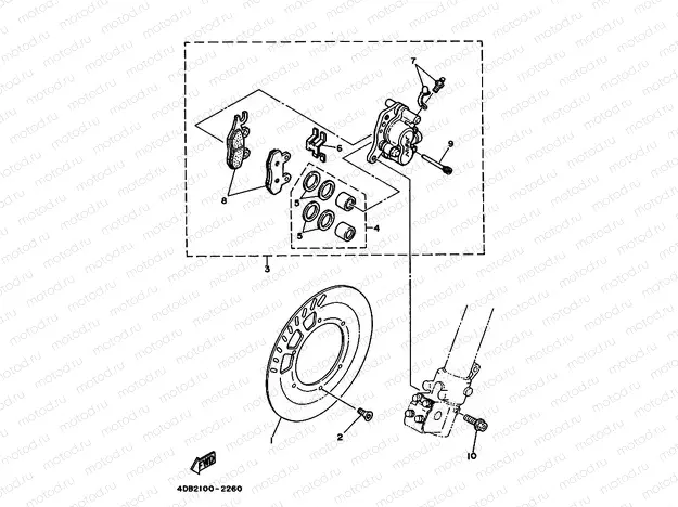 FRONT BRAKE CALIPER