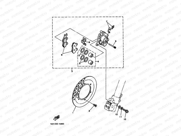 FRONT BRAKE CALIPER