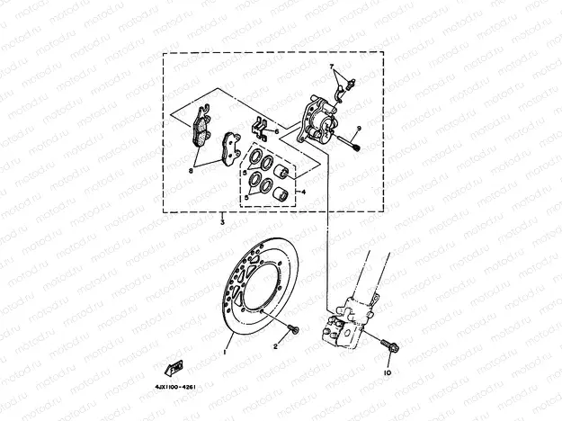 FRONT BRAKE CALIPER