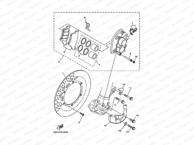 FRONT BRAKE CALIPER