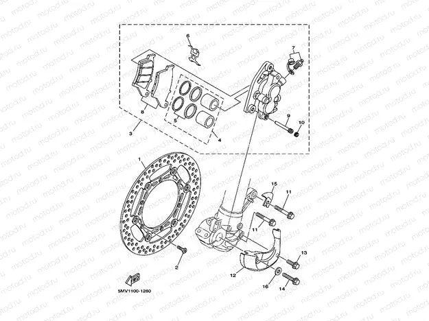 FRONT BRAKE CALIPER