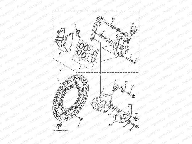 FRONT BRAKE CALIPER