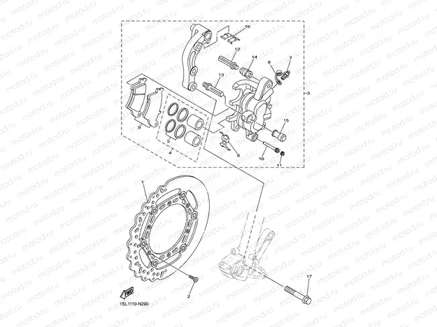 FRONT BRAKE CALIPER