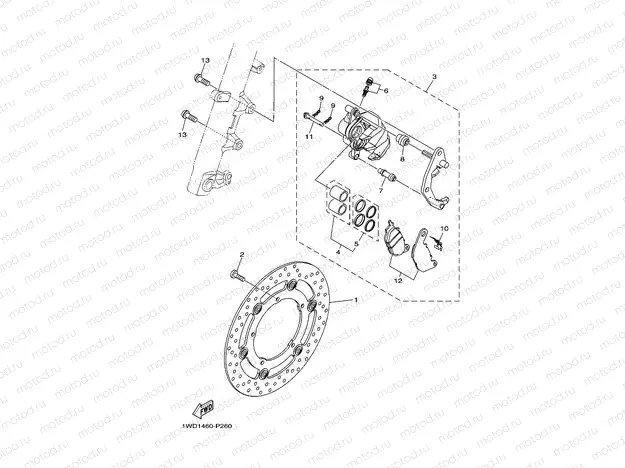 FRONT BRAKE CALIPER