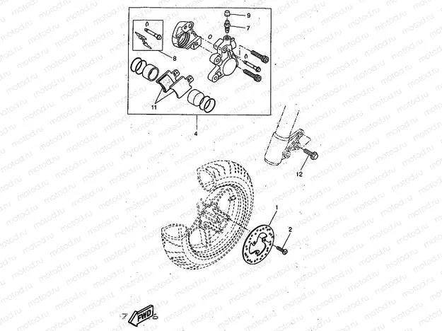 FRONT BRAKE CALIPER