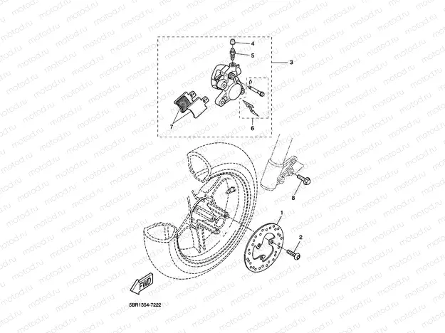 FRONT BRAKE CALIPER