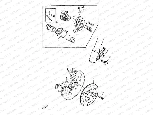 FRONT BRAKE CALIPER