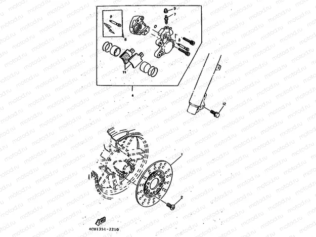 FRONT BRAKE CALIPER