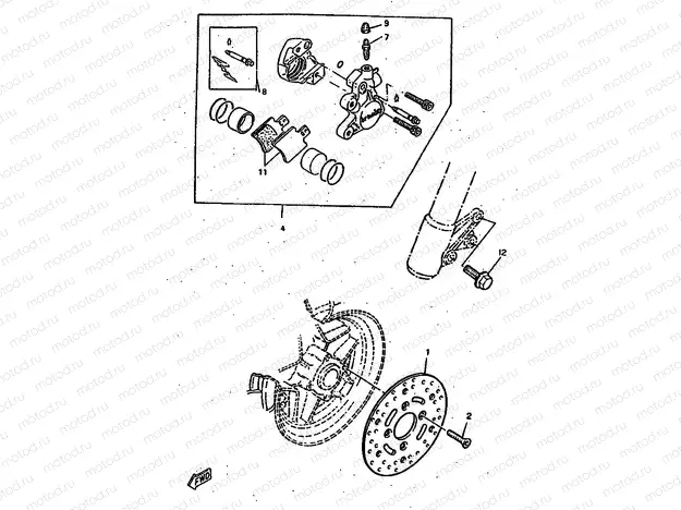 FRONT BRAKE CALIPER