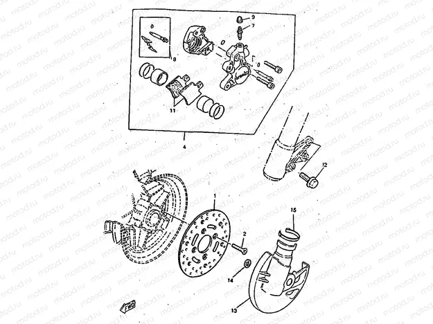 FRONT BRAKE CALIPER