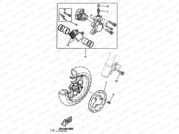 FRONT BRAKE CALIPER