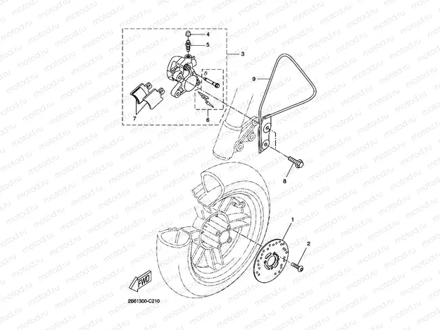 FRONT BRAKE CALIPER