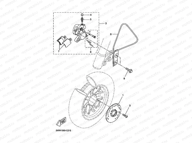 FRONT BRAKE CALIPER