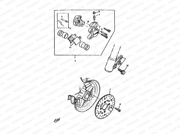 FRONT BRAKE CALIPER