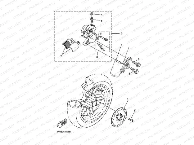 FRONT BRAKE CALIPER