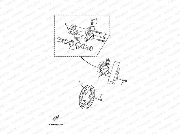 FRONT BRAKE CALIPER