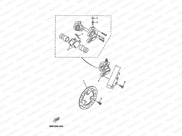 FRONT BRAKE CALIPER