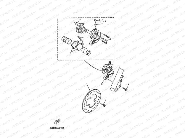 FRONT BRAKE CALIPER