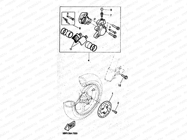 FRONT BRAKE CALIPER