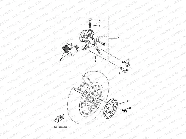 FRONT BRAKE CALIPER