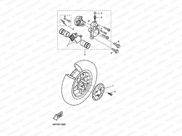 FRONT BRAKE CALIPER