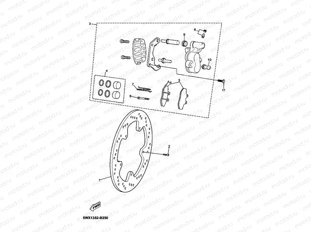 FRONT BRAKE CALIPER
