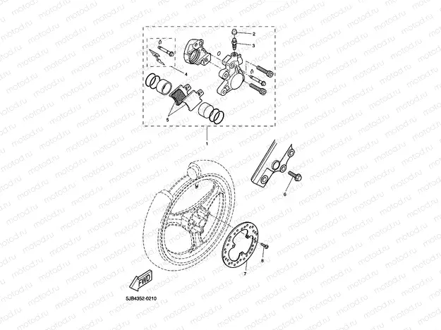 FRONT BRAKE CALIPER