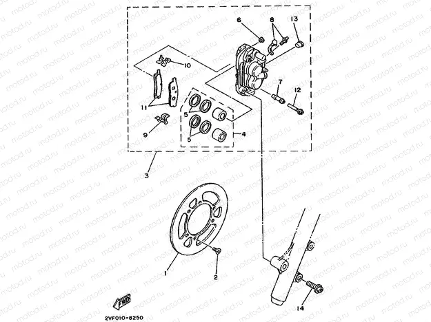 FRONT BRAKE CALIPER