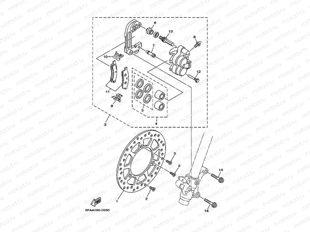 FRONT BRAKE CALIPER