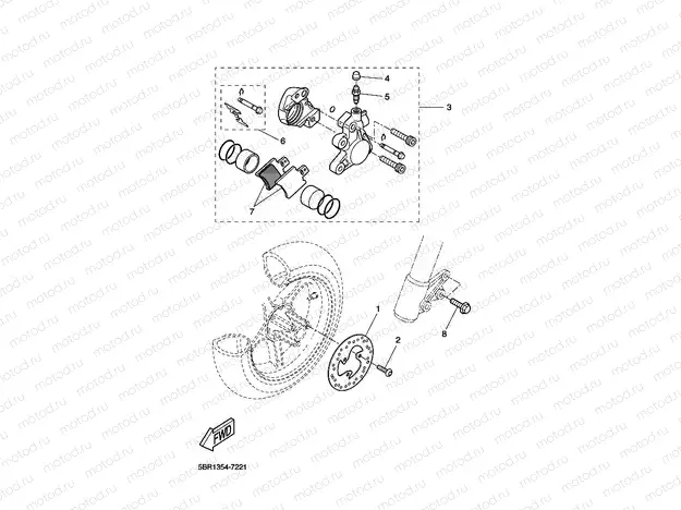 FRONT BRAKE CALIPER