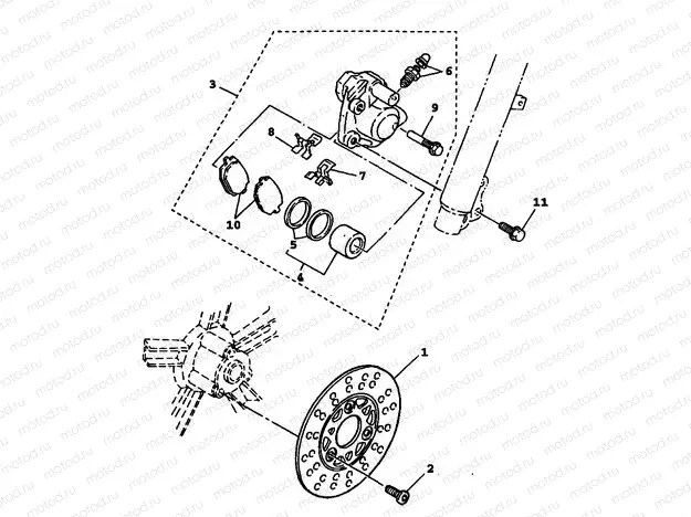 FRONT BRAKE CALIPER