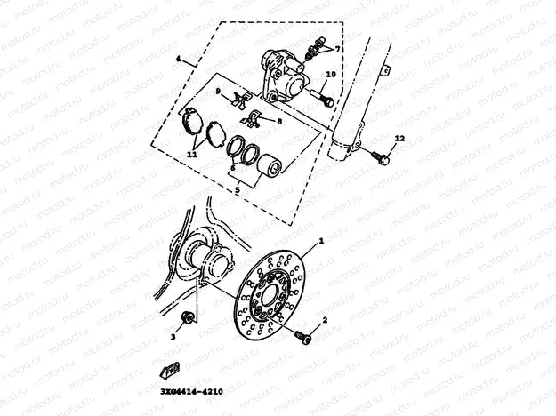 FRONT BRAKE CALIPER