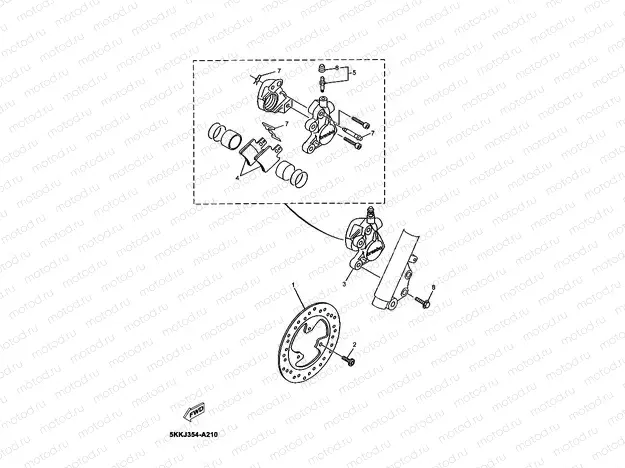 FRONT BRAKE CALIPER