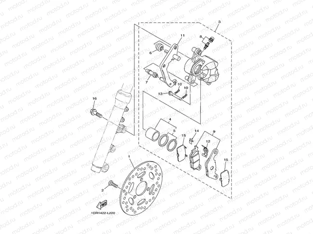 FRONT BRAKE CALIPER
