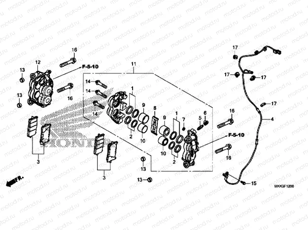 FRONT BRAKE CALIPER