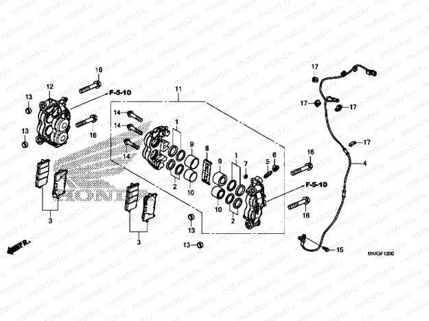 FRONT BRAKE CALIPER