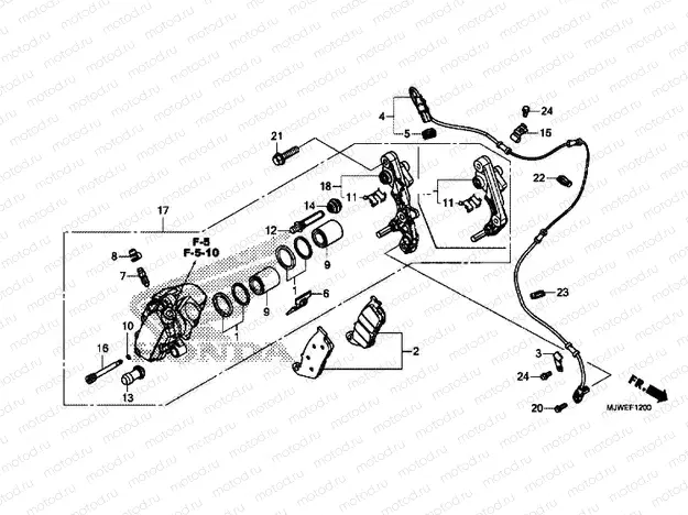 FRONT BRAKE CALIPER