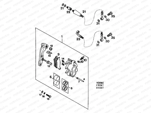 FRONT BRAKE CALIPER
