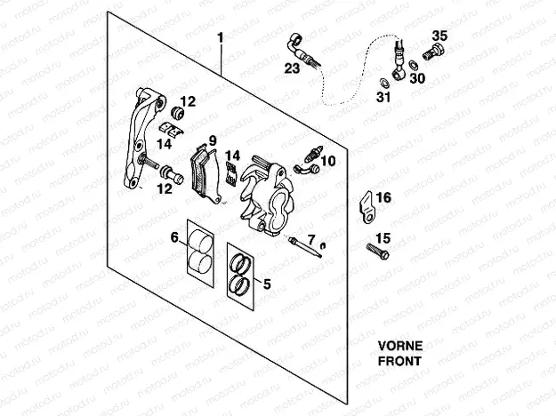 FRONT BRAKE CALIPER