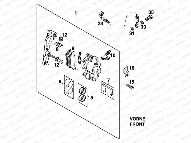 FRONT BRAKE CALIPER
