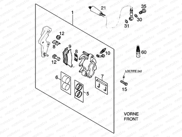 FRONT BRAKE CALIPER