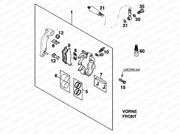 FRONT BRAKE CALIPER