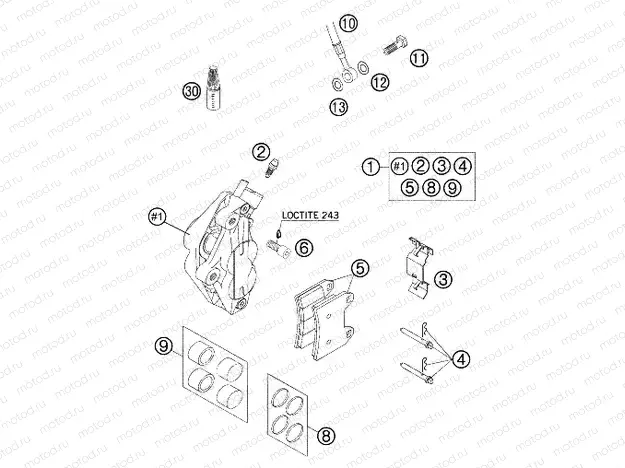 FRONT BRAKE CALIPER